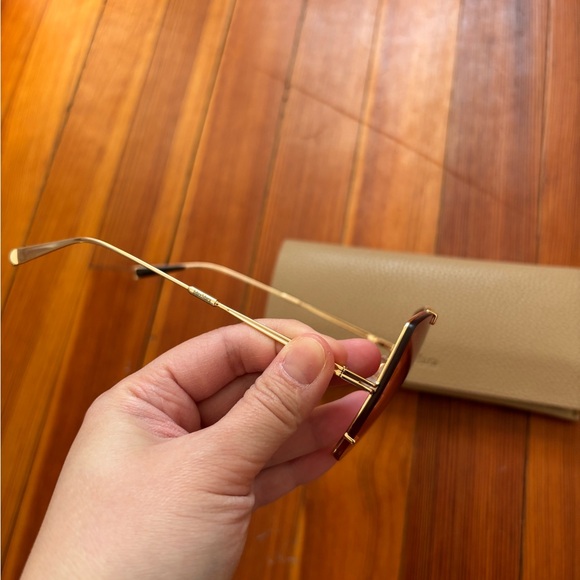 MaxMara Red and Gold Women's Glasses - Picture 6 of 9